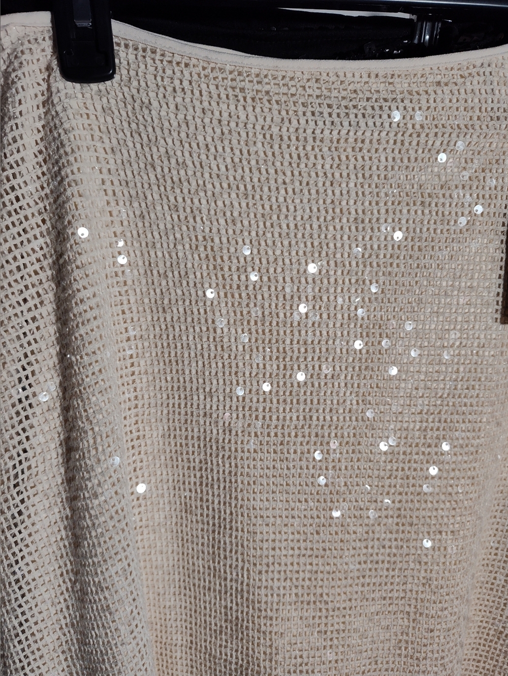 Simply Vera Vera Wang Ivory Sequin A-Line Skirt - Picture 2 of 15